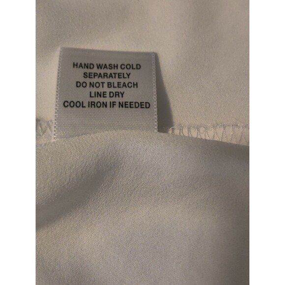 Ro & De Sheer Cut Out White Short Sleeve Top Women's Size Small - Picture 12 of 12
